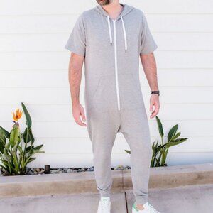 SMASH + TESS Long Sleeve Chill Romper in Slay Grey Unisex Size Large